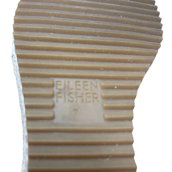 Eileen Fisher Cream Yasmin Espadrille Jute Wedge Shoes Sz. 7 - Picture 10 of 12